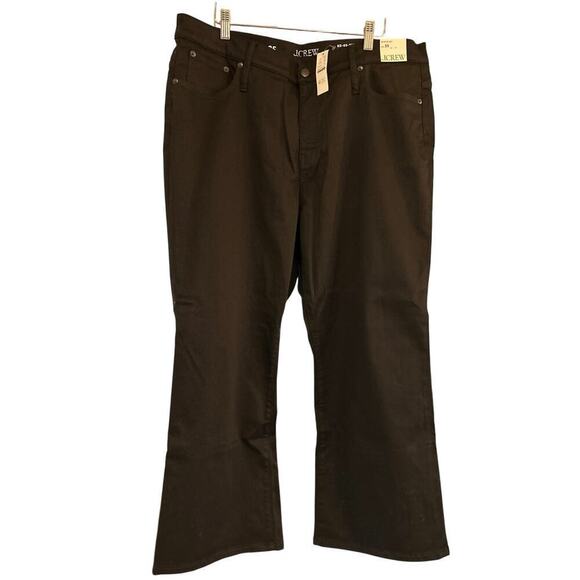 J. Crew Mid-rise kickout jean black size 35 - Picture 3 of 5